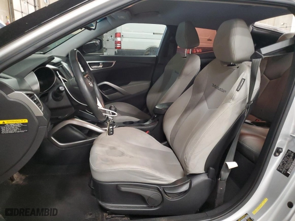 2012 Hyundai Veloster w/Black Int with VIN KMHTC6AD2CU020056, listed as a Copart auction lot 51584845 with 83,458 mi miles and Salvage Title. Bid and sale history available at carsss.com. Image 7.