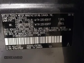 2016 Toyota RAV4 XLE с VIN 2T3RFREV5GW533000, выставлен на аукционе IAAI как лот 41200794 с пробегом 70 189 миль миль и . История ставок и продаж доступна на DreamBid. Изображение 9.