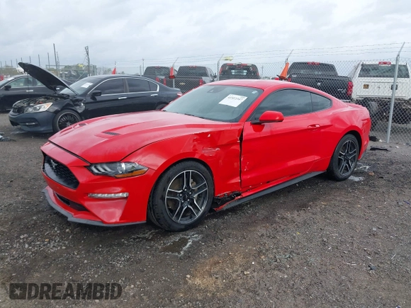 2022 Ford Mustang EcoBoost with VIN 1FA6P8TH4N5102519, listed as a IAAI auction lot 41922347 with 49,454 mi miles. Bid and sale history available at carsss.com. Image 17.
