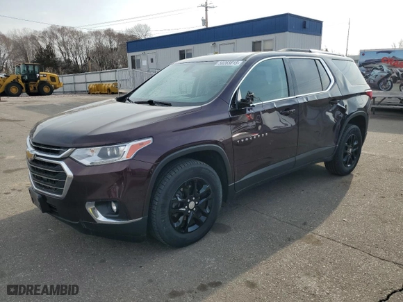 2018 Chevrolet Traverse LT Cloth with VIN 1GNEVGKW3JJ208832, listed as a Copart auction lot 50265815 with 114,589 mi miles and Salvage Title. Bid and sale history available at carsss.com. Image 1.