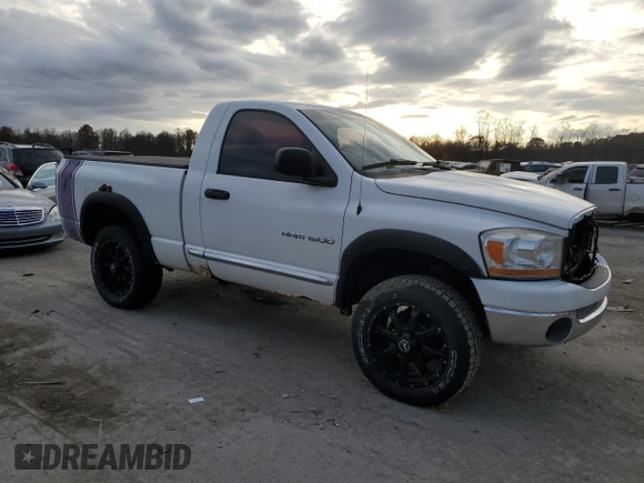 2006 Dodge 1500 SLT with VIN 1D7HU16N16J164298, listed as a Copart auction lot 76703694 with 153,463 mi miles and Salvage Title. Bid and sale history available at DreamBid. Image 4.