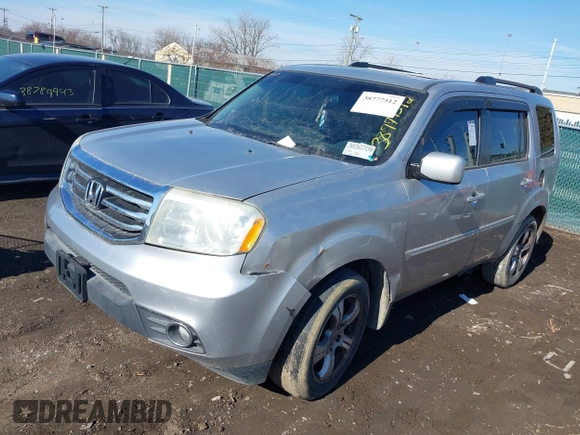 2013 Honda Pilot EX-L with VIN 5FNYF3H59DB015574, listed as a IAAI auction lot 38777512 with Not Provided miles and . Bid and sale history available at DreamBid. Image 2.