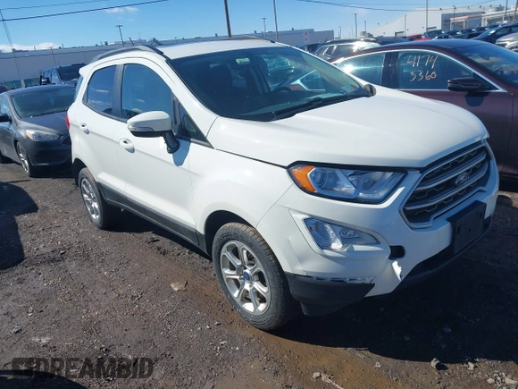 2019 Ford EcoSport SE with VIN MAJ6S3GL0KC267023, listed as a IAAI auction lot 41727186 with 63,774 mi miles and . Bid and sale history available at DreamBid. Image 1.