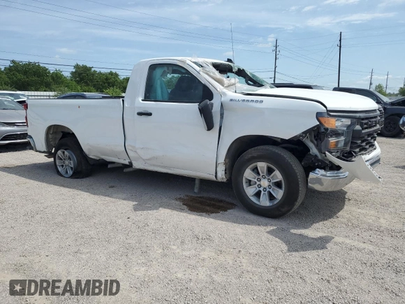 2024 Chevrolet Silverado 1500 Work Truck with VIN 3GCNAAED8RG381321, listed as a Copart auction lot 53080045 with 8,806 mi miles and Salvage Title. Bid and sale history available at carsss.com. Image 4.
