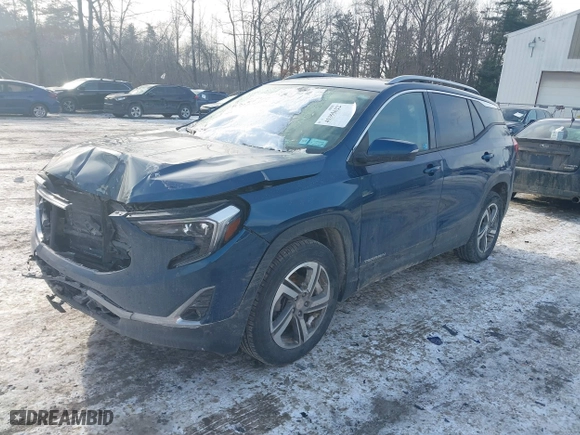 2020 GMC Terrain SLT with VIN 3GKALVEV4LL252018, listed as a IAAI auction lot 41355622 with 87,519 mi miles. Bid and sale history available at carsss.com. Image 17.