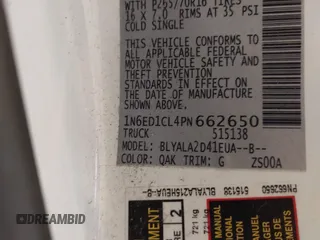 2023 Nissan Frontier S z VIN 1N6ED1CL4PN662650, wystawiony jako IAAI lot #42175893 z przebiegiem 22 035 mil mil oraz . Historia ofert i sprzedaży dostępna na DreamBid. Obrazek 9.