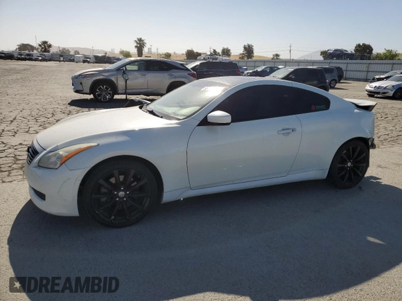 2008 Infiniti G37 Journey with VIN JNKCV64E38M111037, listed as a Copart auction lot 55706405 with 208,050 mi miles and Salvage Title. Bid and sale history available at DreamBid. Image 1.