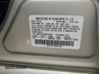 2006 Infiniti G35 with VIN JNKCV51F06M616098, listed as a Copart auction lot 51480515 with 122,212 mi miles and Salvage Title. Bid and sale history available at carsss.com. Image 13.