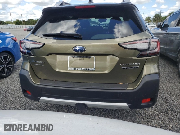 2025 Subaru Outback Touring XT with VIN 4S4BTGPD7S3100031, listed as a Copart auction lot 73729344 with 0 mi miles and Non Repairable. Bid and sale history available at carsss.com. Image 6.