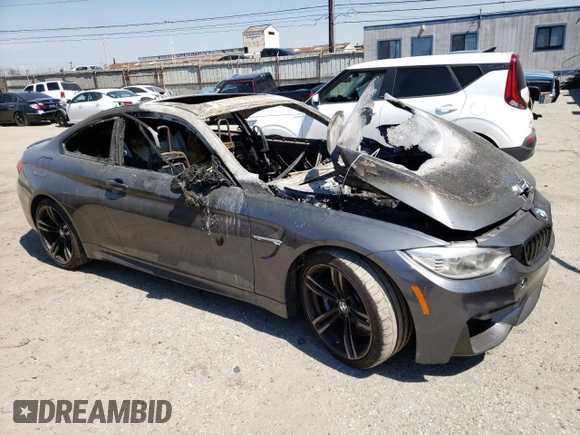 2015 BMW M4 with VIN WBS3R9C52FK333207, listed as a Copart auction lot 46253963 with 0 mi miles. Bid and sale history available at carsss.com. Image 4.