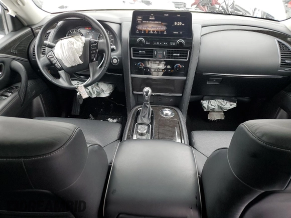 2024 Infiniti QX80 LUXE with VIN JN8AZ2AE4R9328082, listed as a Copart auction lot 45181285 with 27,999 mi miles and Salvage Title. Bid and sale history available at carsss.com. Image 8.