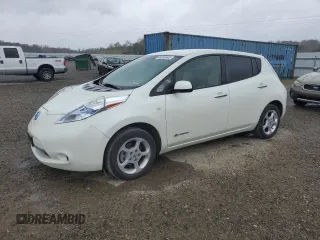 2011 Nissan LEAF SL-e with VIN JN1AZ0CPXBT004287, listed as a Copart auction lot 48035995 with 44,730 mi miles and Clean Title. Bid and sale history available at carsss.com. Image 1.