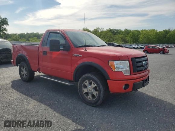 2009 Ford F-150 XL with VIN 1FTRF14W19KC63786, listed as a Copart auction lot 56550045 with 130,602 mi miles and Clean title. Bid and sale history available at DreamBid. Image 4.