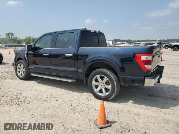 2021 Ford F-150 XL with VIN 1FTFW1CD1MFB42051, listed as a Copart auction lot 51463965 with 46,549 mi miles and Salvage title. Bid and sale history available at DreamBid. Image 2.