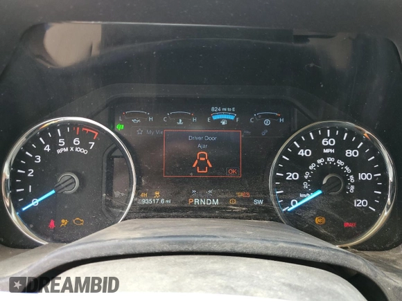 2020 Ford F-150 XL with VIN 1FTEW1E51LKD21357, listed as a Copart auction lot 51426055 with 93,517 mi miles and Salvage Title. Bid and sale history available at carsss.com. Image 9.