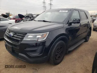 2016 Ford Utility Police Interceptor with VIN 1FM5K8AR1GGA71961, listed as a Copart auction lot 79677404 with 125,639 mi miles and Salvage Title. Bid and sale history available at carsss.com. Image 1.