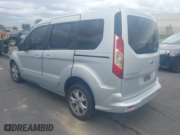 2016 Ford Transit Connect XLT with VIN NM0AE8F78G1230587, listed as a IAAI auction lot 41643706 with 98,957 mi miles and . Bid and sale history available at DreamBid. Image 3.