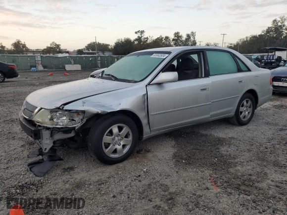 2002 Toyota Avalon XL with VIN 4T1BF28B32U263941, listed as a Copart auction lot 83993504 with 118,438 mi miles and Salvage Title. Bid and sale history available at DreamBid. Image 1.