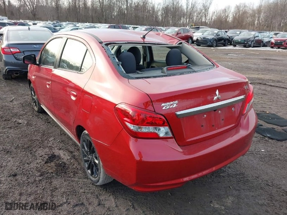 2020 Mitsubishi Mirage G4 SE with VIN ML32F4FJ4LHF12869, listed as a IAAI auction lot 41790006 with 10,422 mi miles. Bid and sale history available at carsss.com. Image 3.