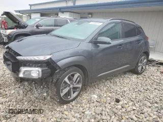 2019 Hyundai Kona Limited with VIN KM8K3CA55KU265807, listed as a Copart auction lot 71808944 with 60,673 mi miles and Salvage Title. Bid and sale history available at carsss.com. Image 1.