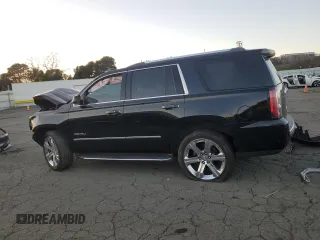 2018 GMC Yukon Denali with VIN 1GKS1CKJ3JR297926, listed as a Copart auction lot 88597415 with 0 mi miles and Salvage Title. Bid and sale history available at carsss.com. Image 2.