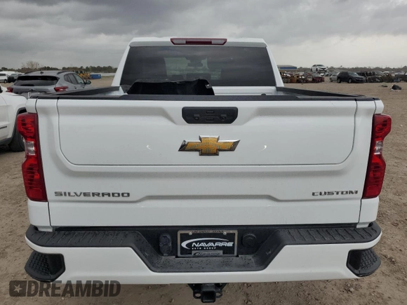 2024 Chevrolet Silverado 1500 Custom with VIN 3GCPDBEK0RG205397, listed as a Copart auction lot 47417315 with 750 mi miles and Salvage Title. Bid and sale history available at DreamBid. Image 6.