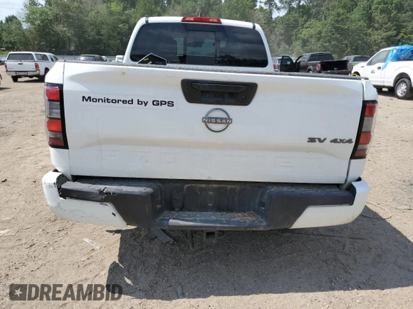 2023 Nissan Frontier SV with VIN 1N6ED1FK1PN659143, listed as a Copart auction lot 60690044 with 13,706 mi miles and Salvage Title. Bid and sale history available at carsss.com. Image 6.