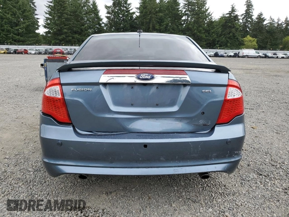 2012 Ford Fusion SEL with VIN 3FAHP0JG3CR118368, listed as a Copart auction lot 62387845 with 185,305 mi miles and Salvage title. Bid and sale history available at DreamBid. Image 6.