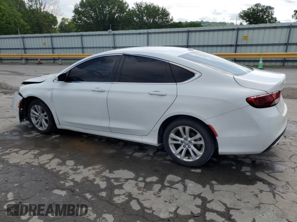 2015 Chrysler 200 Limited with VIN 1C3CCCAB5FN649797, listed as a Copart auction lot 55427965 with 207,094 mi miles and Salvage Title. Bid and sale history available at DreamBid. Image 2.