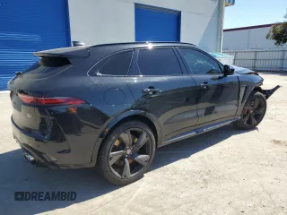 2023 Jaguar F-Pace SVR with VIN SADCZ2EE5PA711978, listed as a Copart auction lot 48968314 with 5,907 mi miles and Salvage Title. Bid and sale history available at DreamBid. Image 3.