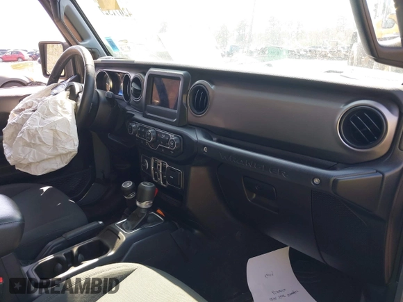 2021 Jeep Wrangler Unlimited Willys with VIN 1C4HJXDN4MW703859, listed as a IAAI auction lot 42071327 with 27,027 mi miles and . Bid and sale history available at DreamBid. Image 5.