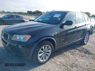 2013 BMW X3 xDrive28i with VIN 5UXWX9C57D0A13160, listed as a IAAI auction lot 42001594 with 140,630 mi miles. Bid and sale history available at carsss.com. Image 2.