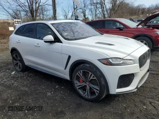 2020 Jaguar F-Pace SVR with VIN SADCZ2EE9LA627415, listed as a Copart auction lot 47596845 with Not Provided miles and Non Repairable. Bid and sale history available at DreamBid. Image 4.