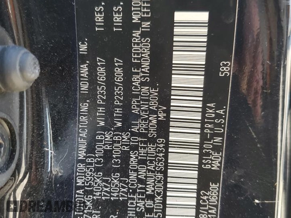 2015 Toyota Sienna XLE with VIN 5TDYK3DC9FS634349, listed as a Copart auction lot 50450305 with 150,569 mi miles and Salvage Title. Bid and sale history available at DreamBid. Image 15.