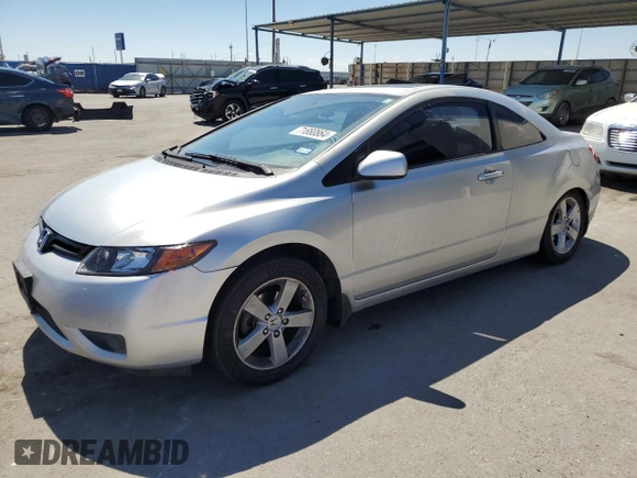 2007 Honda Civic Cpe EX with VIN 2HGFG12857H508261, listed as a Copart auction lot 71880864 with 196,927 mi miles and Salvage Title. Bid and sale history available at carsss.com. Image 1.