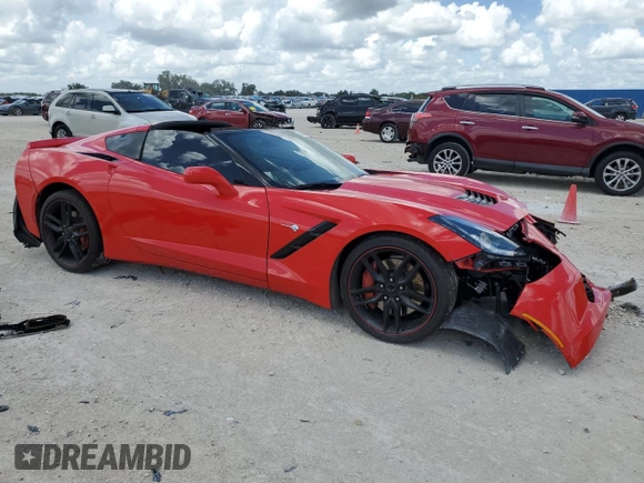 2019 Chevrolet Corvette Z51 2LT with VIN 1G1YK2D78K5123303, listed as a Copart auction lot 70470654 with 25,179 mi miles and Salvage Title. Bid and sale history available at carsss.com. Image 4.