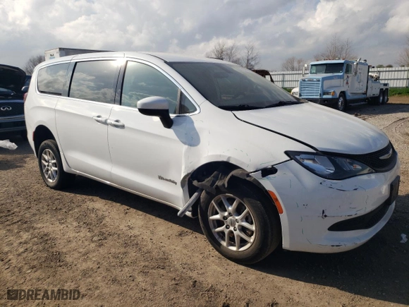 2022 Chrysler Voyager LX with VIN 2C4RC1CG1NR110159, listed as a Copart auction lot 43816105 with 0 mi miles and Salvage Title. Bid and sale history available at carsss.com. Image 4.
