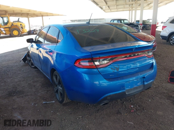 2015 Dodge Dart GT with VIN 1C3CDFEB3FD224075, listed as a IAAI auction lot 39038691 with 154,456 mi miles. Bid and sale history available at carsss.com. Image 3.