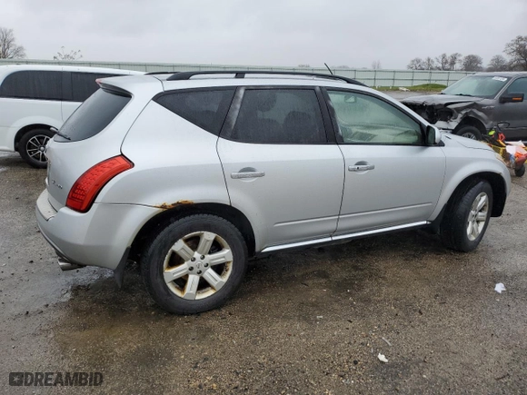 2006 Nissan Murano SE with VIN JN8AZ08W16W510354, listed as a Copart auction lot 81527184 with 202,834 mi miles and Clean Title. Bid and sale history available at carsss.com. Image 3.