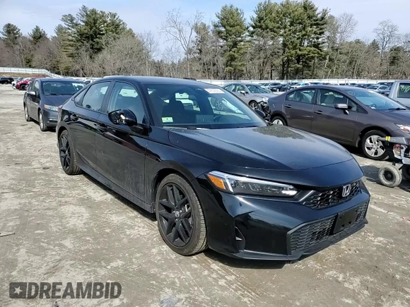 2025 Honda Civic Sport with VIN 2HGFE2F5XSH510270, listed as a Copart auction lot 47839085 with 8,279 mi miles and Salvage title. Bid and sale history available at DreamBid. Image 10.