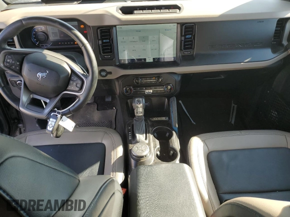 2022 Ford Bronco with VIN 1FMDE5CP7NLB66865, listed as a Copart auction lot 75870934 with 16,676 mi miles and Salvage Title. Bid and sale history available at DreamBid. Image 8.
