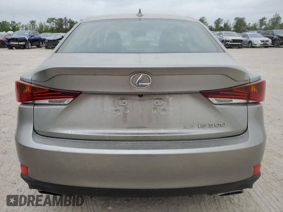 2017 Lexus IS with VIN JTHCM1D29H5020425, listed as a Copart auction lot 51510025 with 49,962 mi miles and Salvage Title. Bid and sale history available at carsss.com. Image 6.