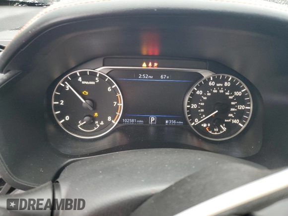 2019 Nissan Altima SR with VIN 1N4BL4CV4KN321288, listed as a Copart auction lot 49854595 with 102,581 mi miles and Salvage Title. Bid and sale history available at carsss.com. Image 9.