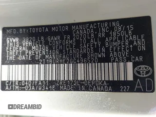 2016 Toyota Corolla L с VIN 2T1BURHE2GC496520, выставлен на аукционе IAAI как лот 42593314 с пробегом 196 891 миль миль и . История ставок и продаж доступна на DreamBid. Изображение 9.