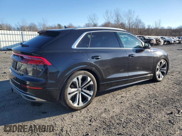 2019 Audi Q8 Prestige with VIN WA1CVAF12KD004982, listed as a Copart auction lot 88456775 with 72,135 mi miles and Salvage title. Bid and sale history available at DreamBid. Image 3.