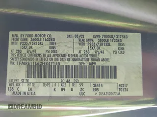 2002 Ford Econoline Passenger XL с VIN 1FMRE11L62HB47155, выставлен на аукционе IAAI как лот 42399282 с пробегом 181 749 миль миль и . История ставок и продаж доступна на DreamBid. Изображение 9.