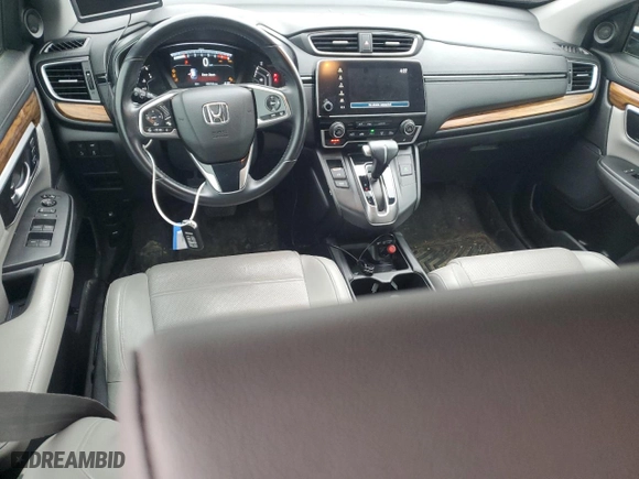 2017 Honda CR-V EX-L with VIN 7FARW1H80HE020675, listed as a Copart auction lot 48025055 with 53,763 mi miles and Salvage Title. Bid and sale history available at carsss.com. Image 8.