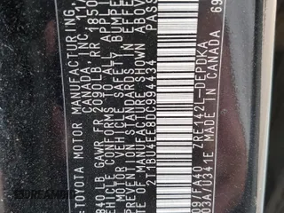 2013 Toyota Corolla L with VIN 2T1BU4EE8DC994434, listed as a Copart auction lot 50315905 with 127,979 mi miles and Salvage Title. Bid and sale history available at carsss.com. Image 12.