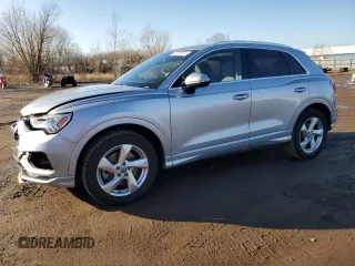 2020 Audi Q3 Premium Plus with VIN WA1BECF36L1104966, listed as a Copart auction lot 87072574 with 30,949 mi miles and Salvage Title. Bid and sale history available at carsss.com. Image 1.