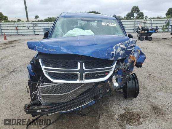 2015 Dodge Journey American Value Pkg with VIN 3C4PDCAB6FT599910, listed as a Copart auction lot 79610384 with 0 mi miles and Salvage Title. Bid and sale history available at carsss.com. Image 5.